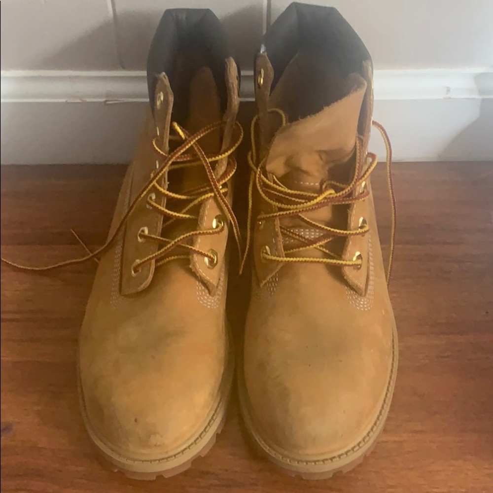 Boys Timberlands wheat color